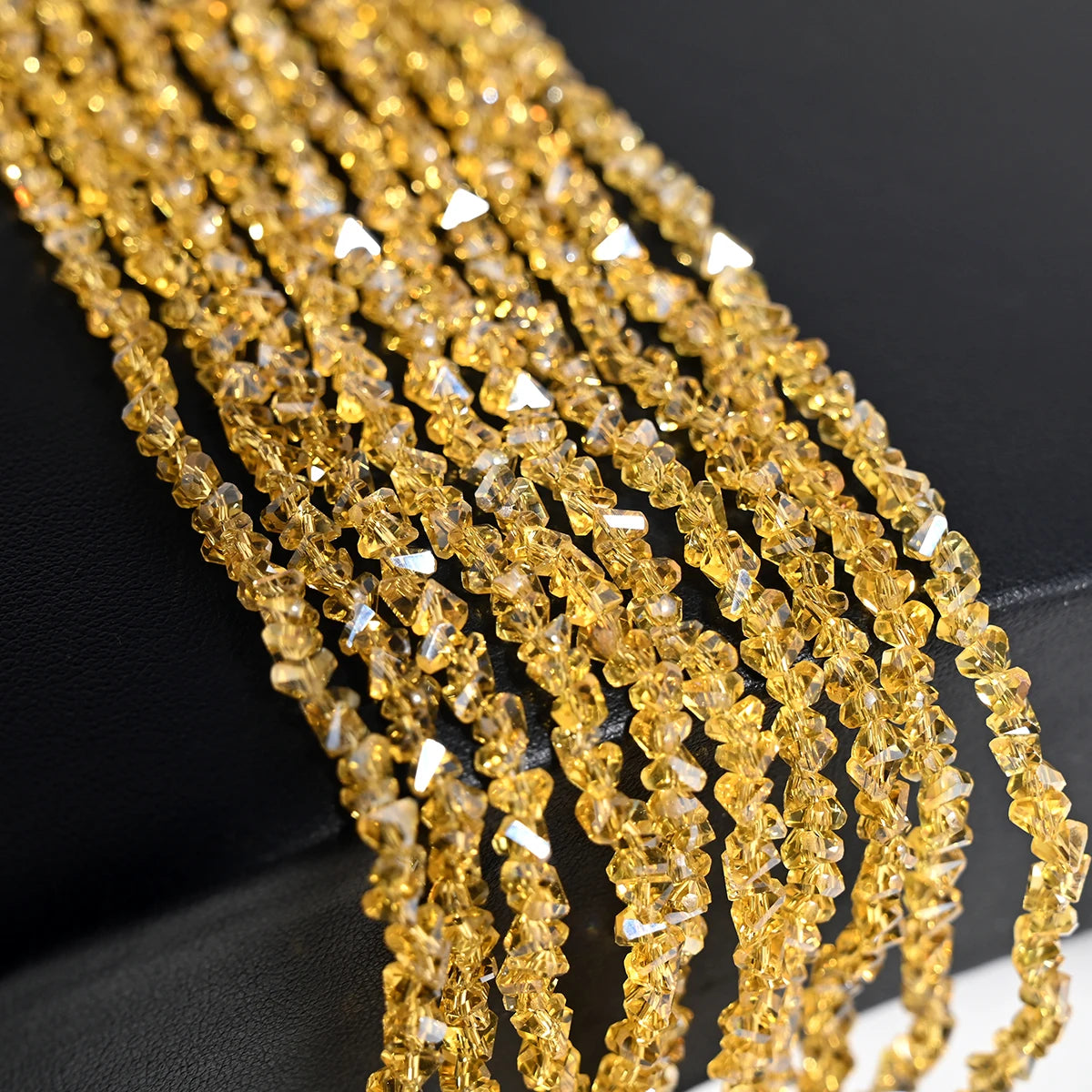 Lot 120 Perles Cristal Autrichien Triangles 4mm — Intercalaires DIY Bracelet Collier