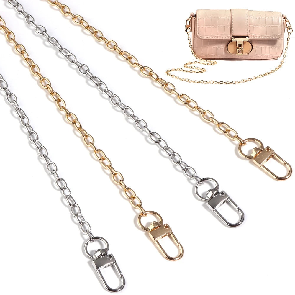 Chaîne de Remplacement Sac Femme Aluminium – Bandoulière Métal 20/40/80/120cm Crossbody