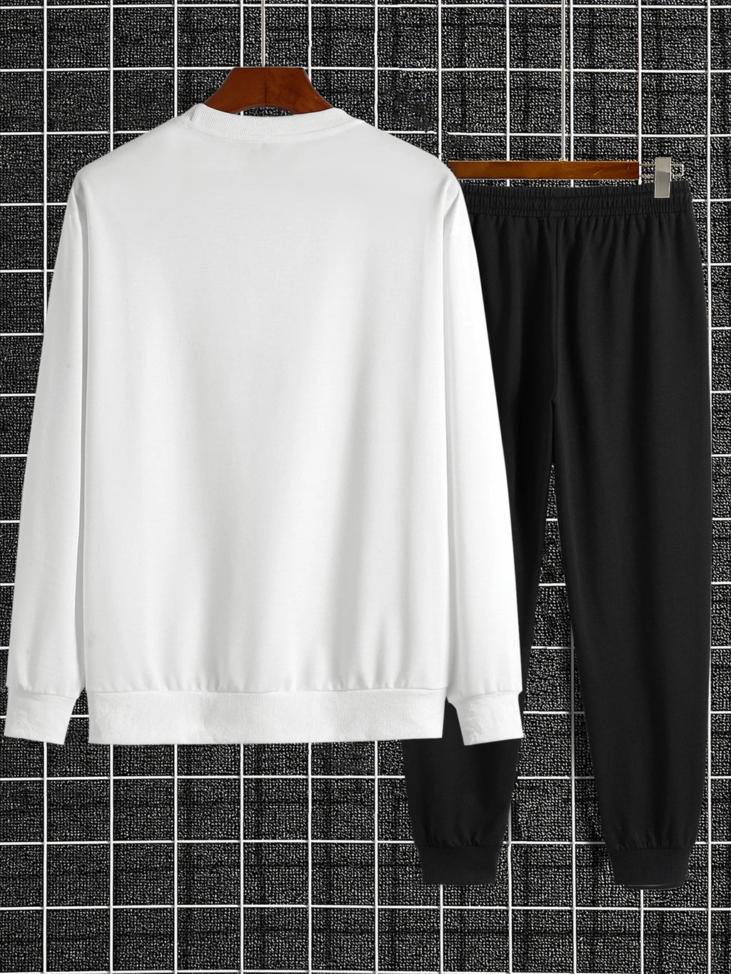 Ensemble Sweatshirt + Sweatpants Imprimé Homme Automne – 2 Pièces Loose Casual Daily