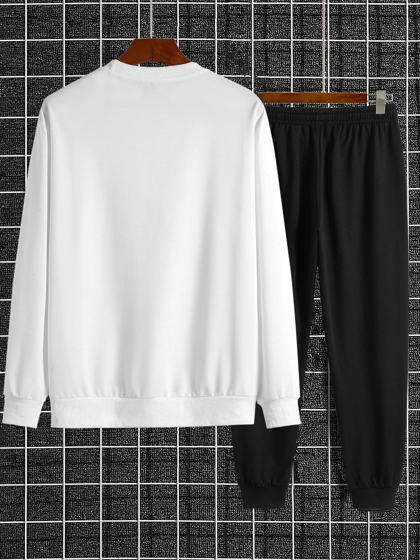 Ensemble Sweatshirt + Sweatpants Imprimé Homme Automne – 2 Pièces Loose Casual Daily