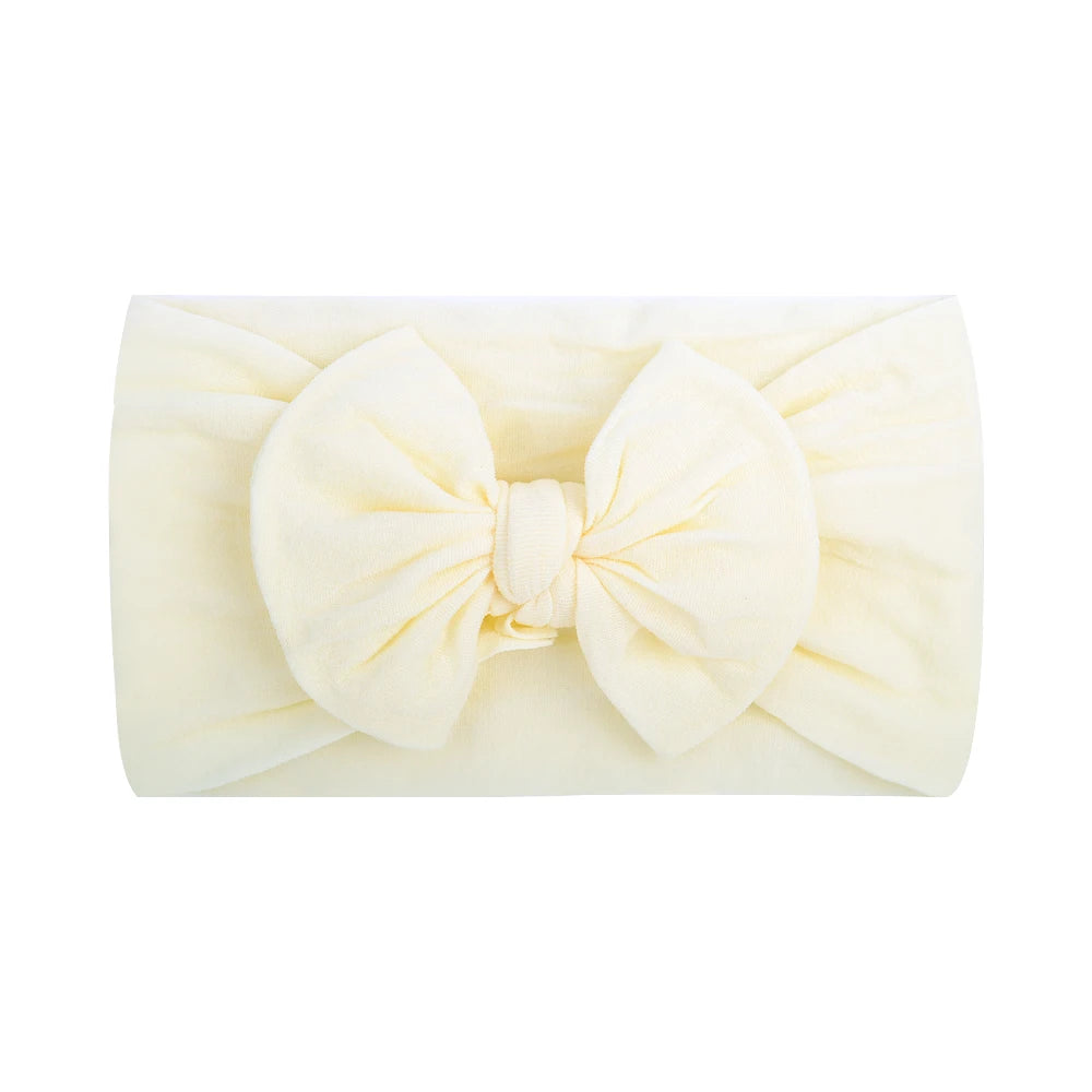 Bandeau Nœud Bébé Fille Élastique Large – Turban Headband Accessoire Cheveux 48 Couleurs