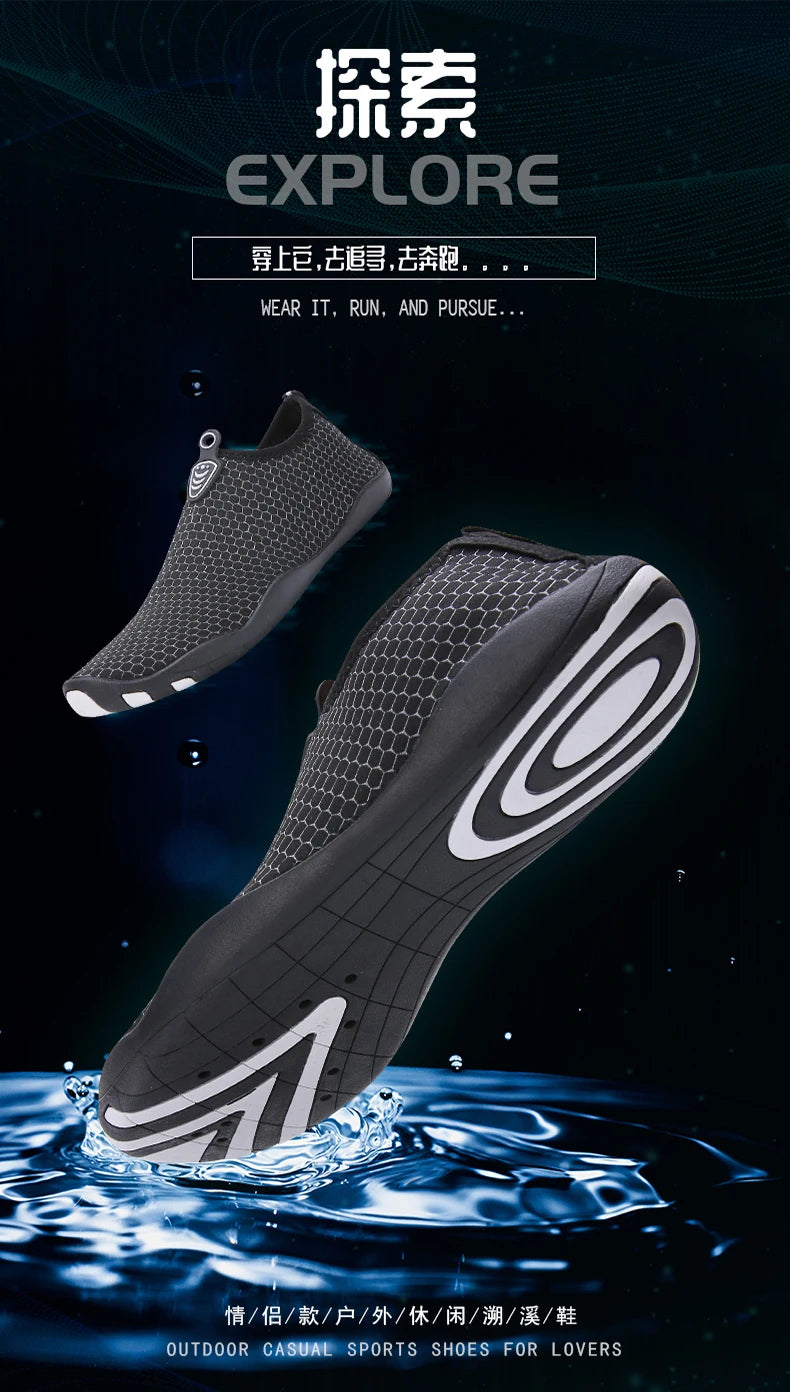Chaussures Aquatiques Unisexe Grande Taille – Pieds Nus, Plage & Piscine | Yoga, Fitness & Natation | Tailles 35-46