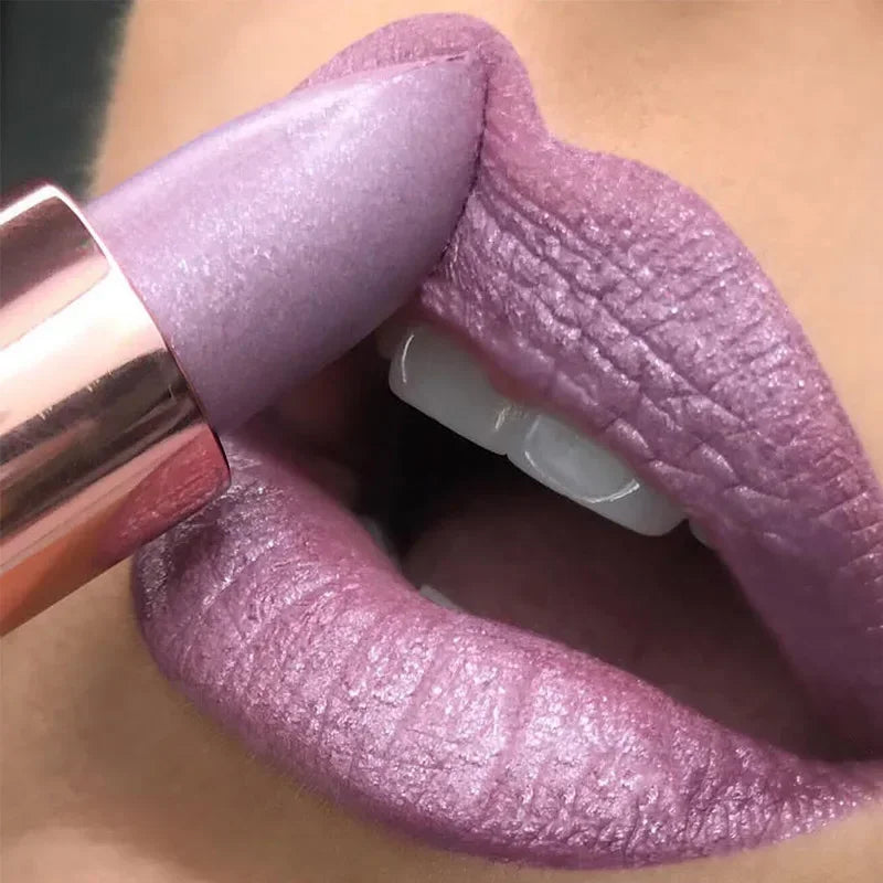 Rouge à Lèvres Glitter Thermochromique – Lip Tint Changeant Couleur Waterproof | Lèvres Rouge Rose Sexy Longue Tenue