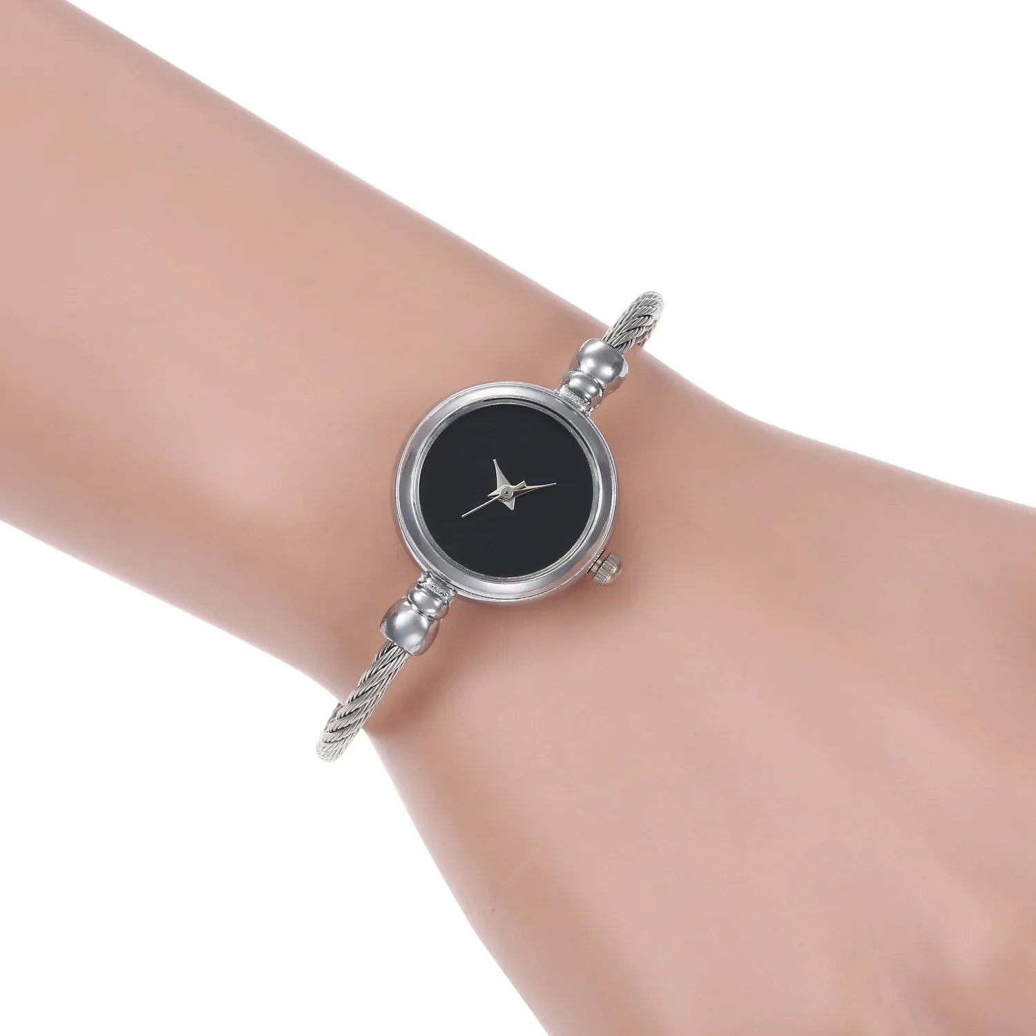 Montre Femme MAYZHISU Rétro Quartz Or – Bracelet Bangle Chaîne Acier Luxe Minimaliste