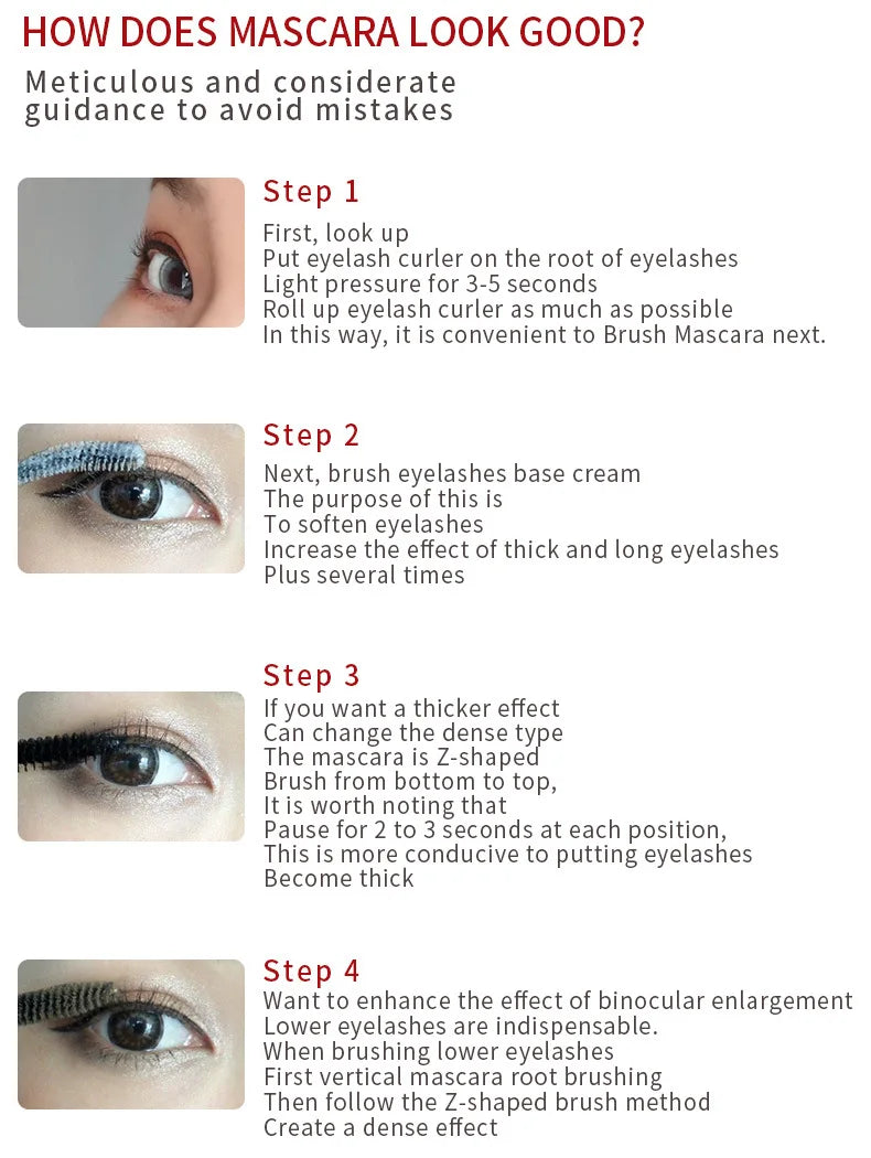 Mascara Waterproof Longue Tenue – Formule Squalane Végétal | Cils Volumineux
