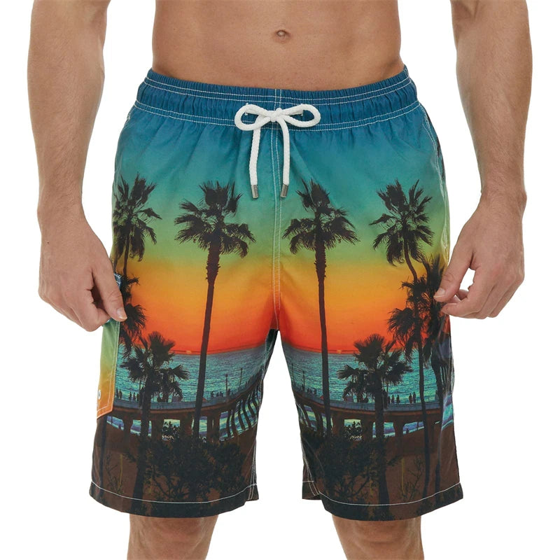 Short de Bain 3D Imprimé Homme Femme – Beach Pants Volleyball Sport Gym Été