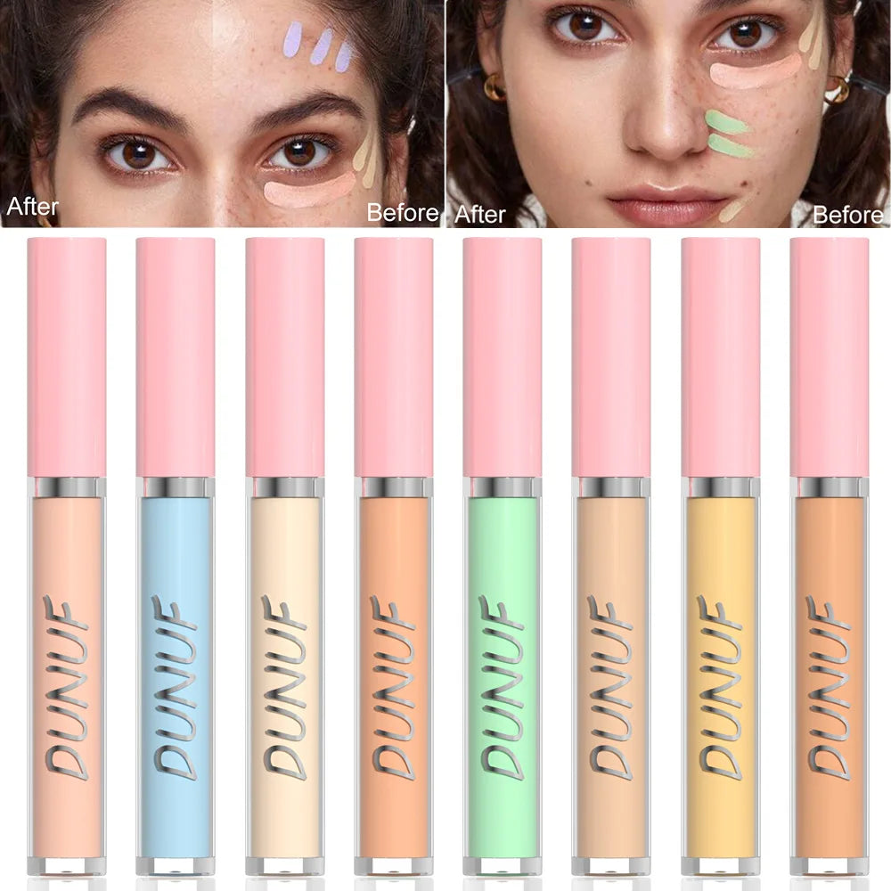Correcteur Liquide Waterproof – Couvrance Totale Acné & Cernes | Vert, Jaune, Bleu