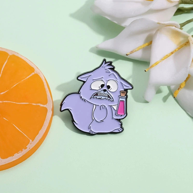 Pin's Émail Animaux Cartoon – Pingouin, Grenouille, Lapin & Chat | Broche Métal Badge Lapel | Bijou Cadeau Tendance