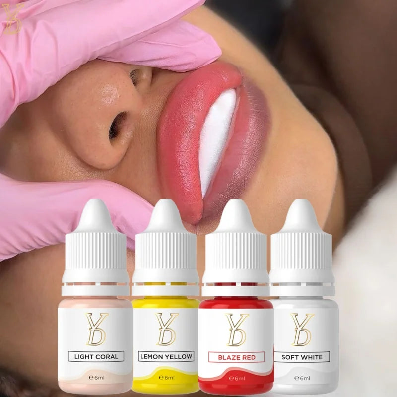 Pigments Lèvres Semi-Permanent YDPMU NEO – Neutralisation 10 Couleurs | Maquillage Permanent