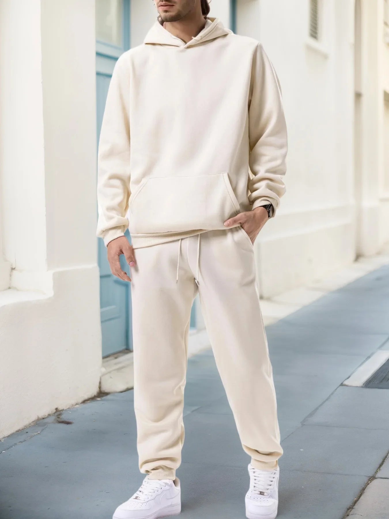 Ensemble Tracksuit Hoodie + Pantalon Homme 2025 – 2 Pièces Sport Casual Automne Hiver S-3XL