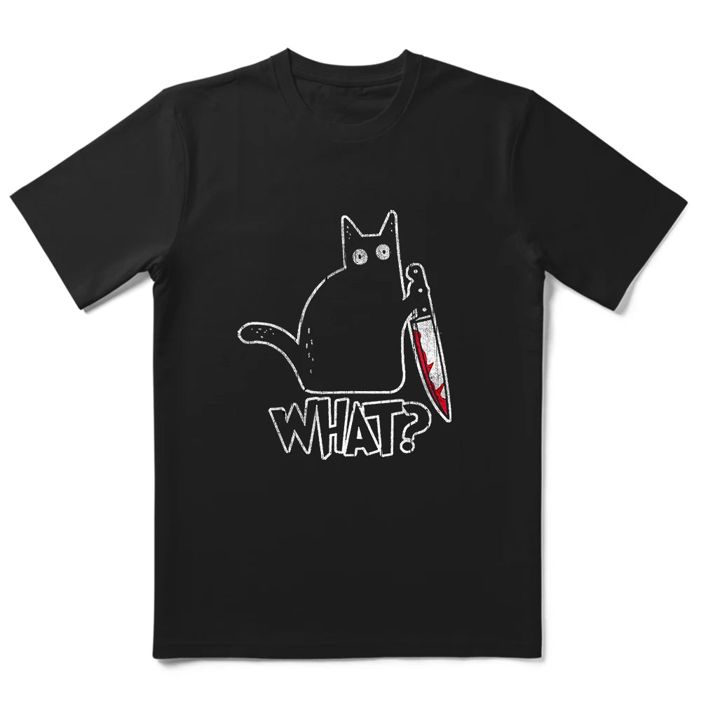 T-Shirt Homme 100% Coton Imprimé Chat Cool Loose Été Manches Courtes Col Rond Casual Tendance – Tee Graphique Félin Streetwear | Mode Homme Premium