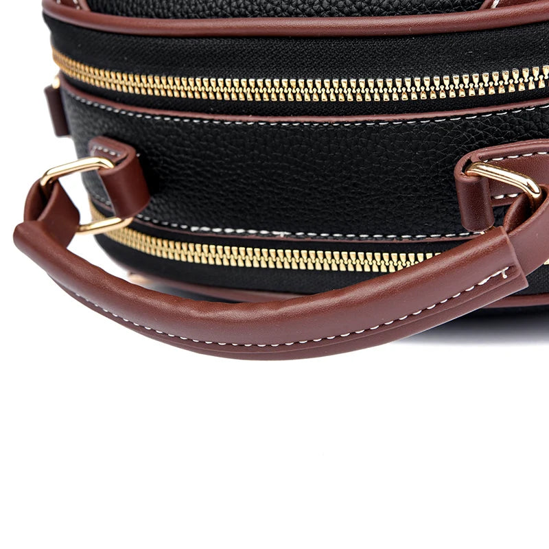 Petit Sac Rond Femme Style Coréen – Sac Épaule Bandoulière Tendance Influenceuse Mode