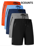 Short Homme 5-en-1 Multifonction Sport Natation Fitness Séchage Rapide Respirant Poches Zippées Cordon Ajustable Été Outdoor Plage Loisir – Short Premium Multifonction Sport | Mode Homme Sport Premium