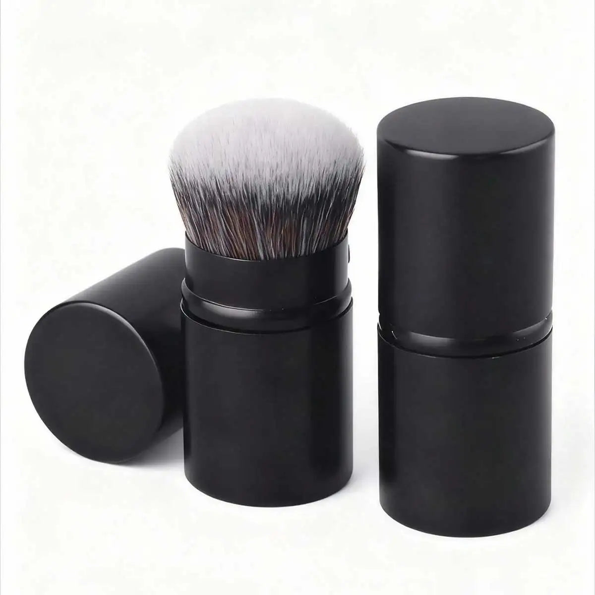 Pinceau Rétractable Professionnel Visage – Blush, Fond de Teint & Poudre Libre | Poils Synthétiques Ultra-Doux