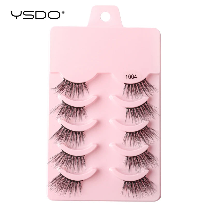 Faux Cils Mink 3D YSDO – Lot 3/5/10 Paires | Maquillage Dramatique Naturel