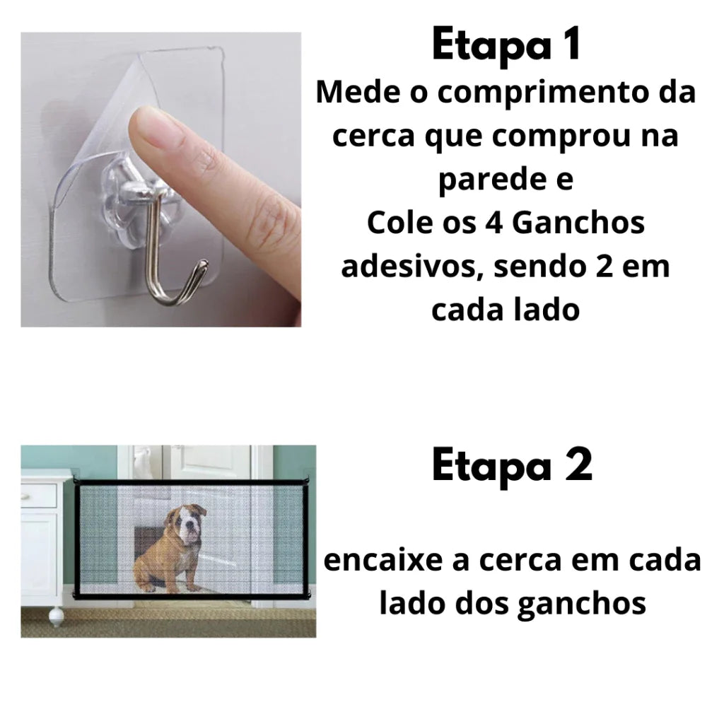 Dog Cat Fence Premium Removable Door Pet Protection Screen