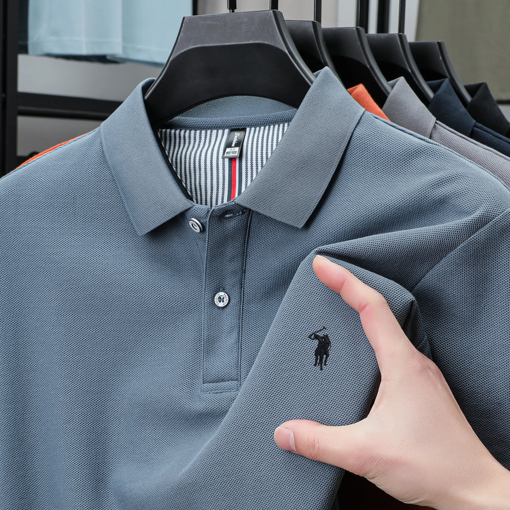 Polo Golf Coton 100% Brodé Homme – Qualité Premium Designer Personnalisé Été