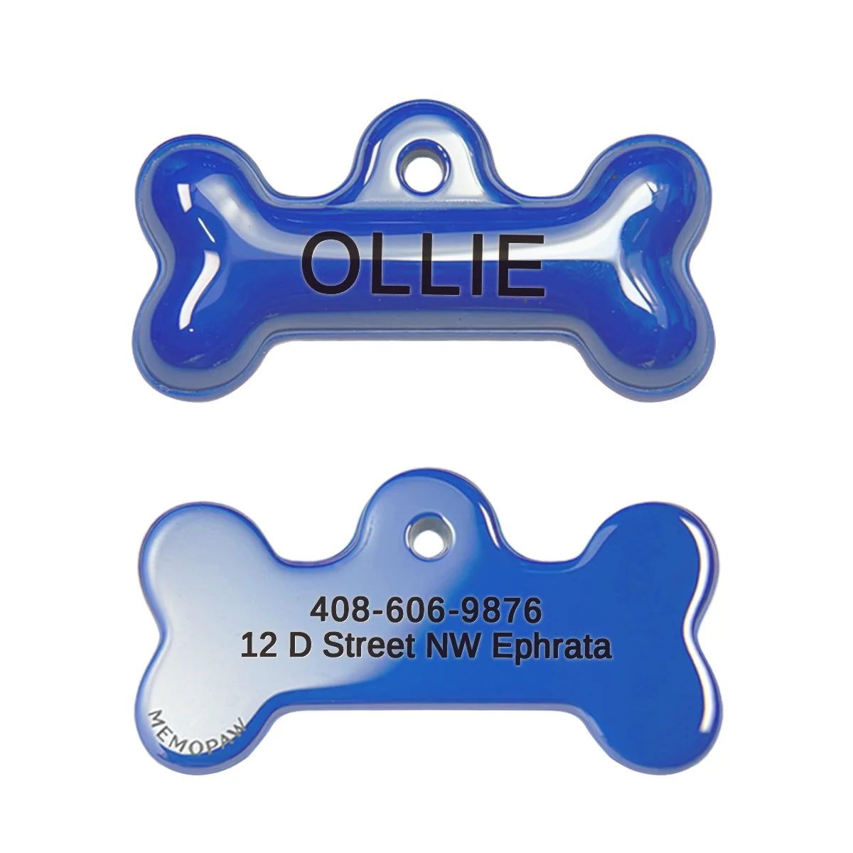 Plaque ID Personnalisée Chien & Chat Memopaw Cuivre Gravure Gratuite Anti-Perte – Médaillon Nom Collier | Accessoires Animaux