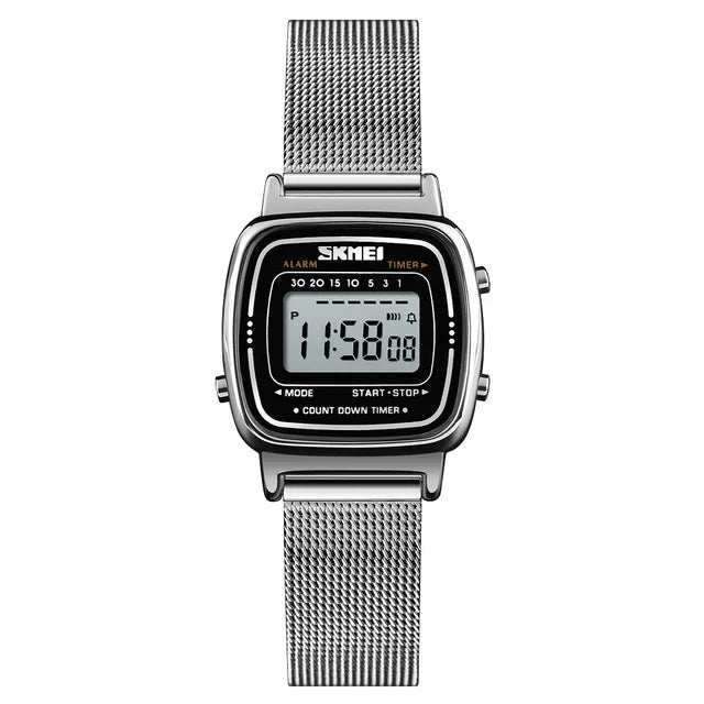 Montre Femme SKMEI 1901 Digital Chrono Calendrier Petit Cadran Étanche – Luxe Fashion Tendance