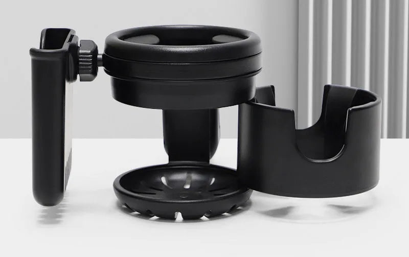 Porte-Gobelet Universel Poussette Bébé – Support Bouteille Café Téléphone Tricycle Fauteuil Roulant