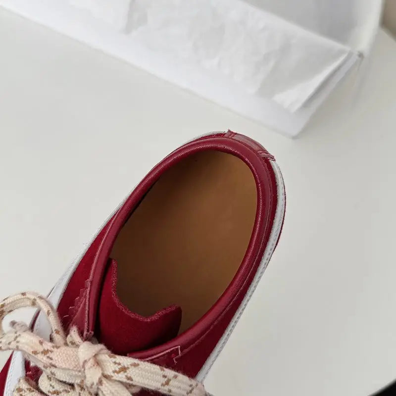 ASUMER Sneakers Suède Vache Femme 34-43 – Flat Confortables Casual Printemps Été