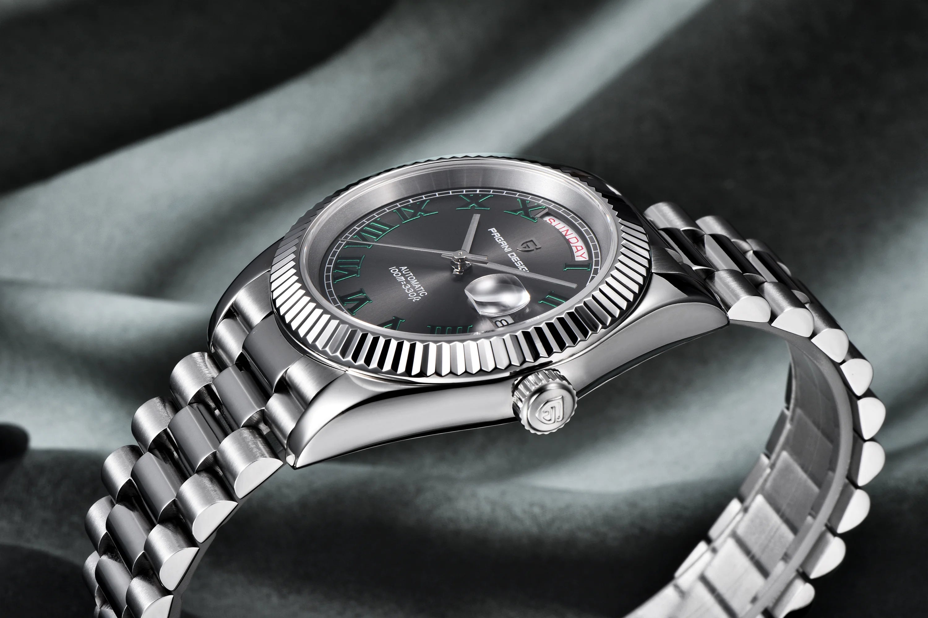 PAGANI DESIGN DD40 2026 Montre Automatique Homme – Verre Saphir AR, Mécanique, Acier Inoxydable | Montre Luxe Homme