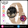 Montre Connectée Femme LIGE NX7 Pro – Écran AMOLED | Appels Bluetooth, Suivi Santé & Sport | Smartwatch Fashion Luxe
