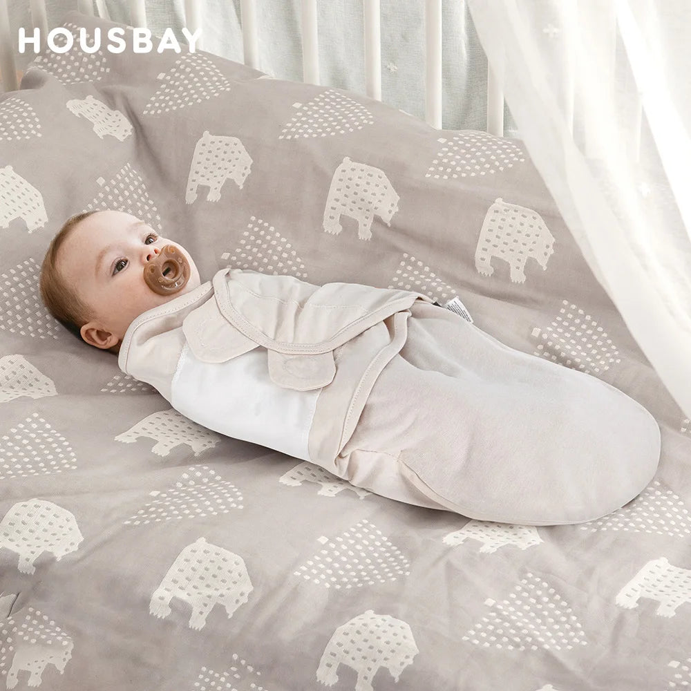 Gigoteuse Bébé Fille 100% Coton – Sac de Couchage Emmaillotage Enveloppe Cocon Nouveau-Né