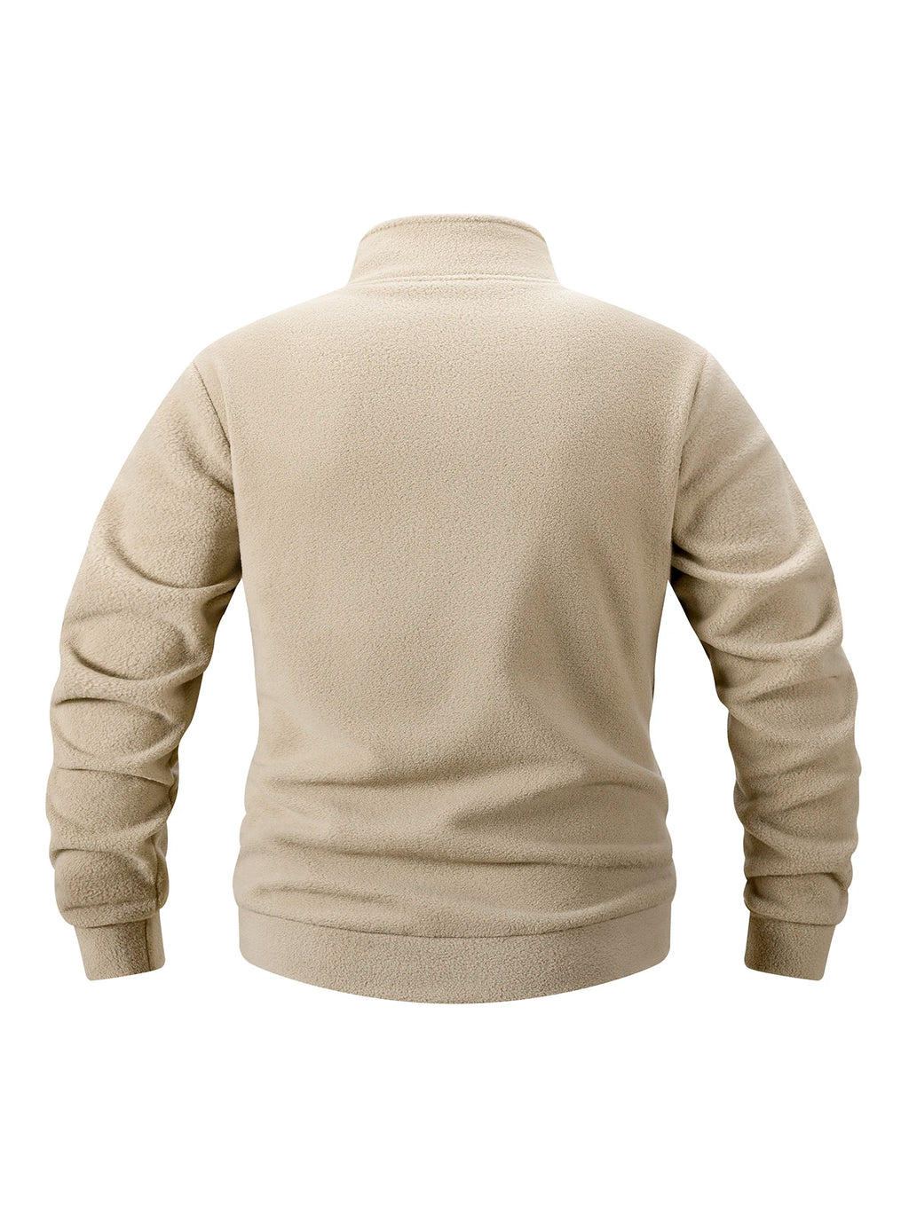 Herren-Sweatshirt, Fleece, Freizeit, Stehkragen, Viertelreißverschluss – Klassischer, bequemer Sportpullover, Übergröße 3XL | Herrenmode