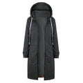 Veste Sweat Femme Polaire À Capuche Longue Zip Manches Longues Ample – Chaud & Confortable | Automne Hiver