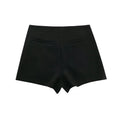 Damen-Skort asymmetrisch mit hoher Taille – Minirock-Shorts Rosa & Schwarz Fashion Casual | Sommer 2025