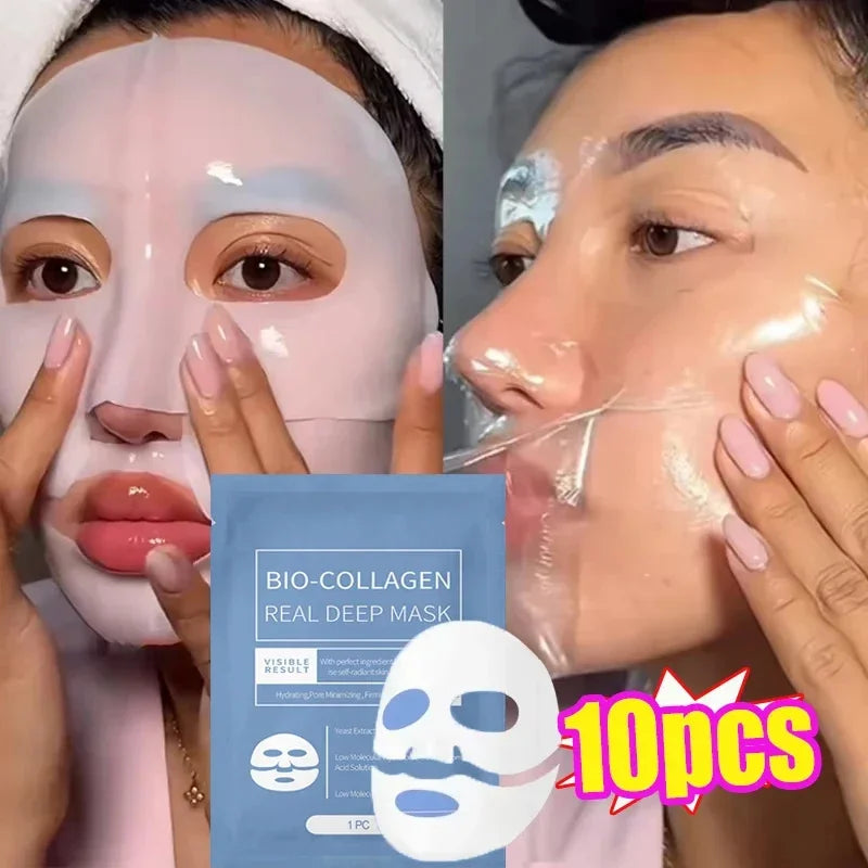 Masque Bio Collagène Coréen - Anti-Rides, Lifting & Fermeté Peau