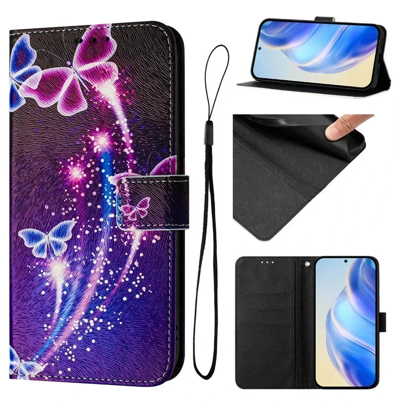 Coque Portefeuille OPPO A5 Pro 5G – Flip Case Cartoon Peint Fantaisie CPH2695