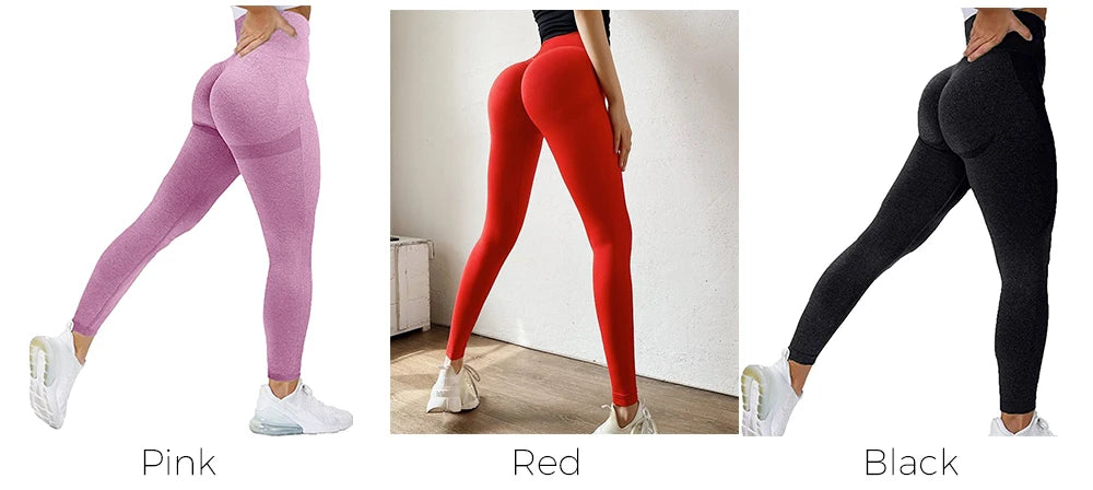 Legging Sans Coutures Taille Haute Push-Up Femme – Gainant, Sexy & Confortable | Gym, Fitness & Sport
