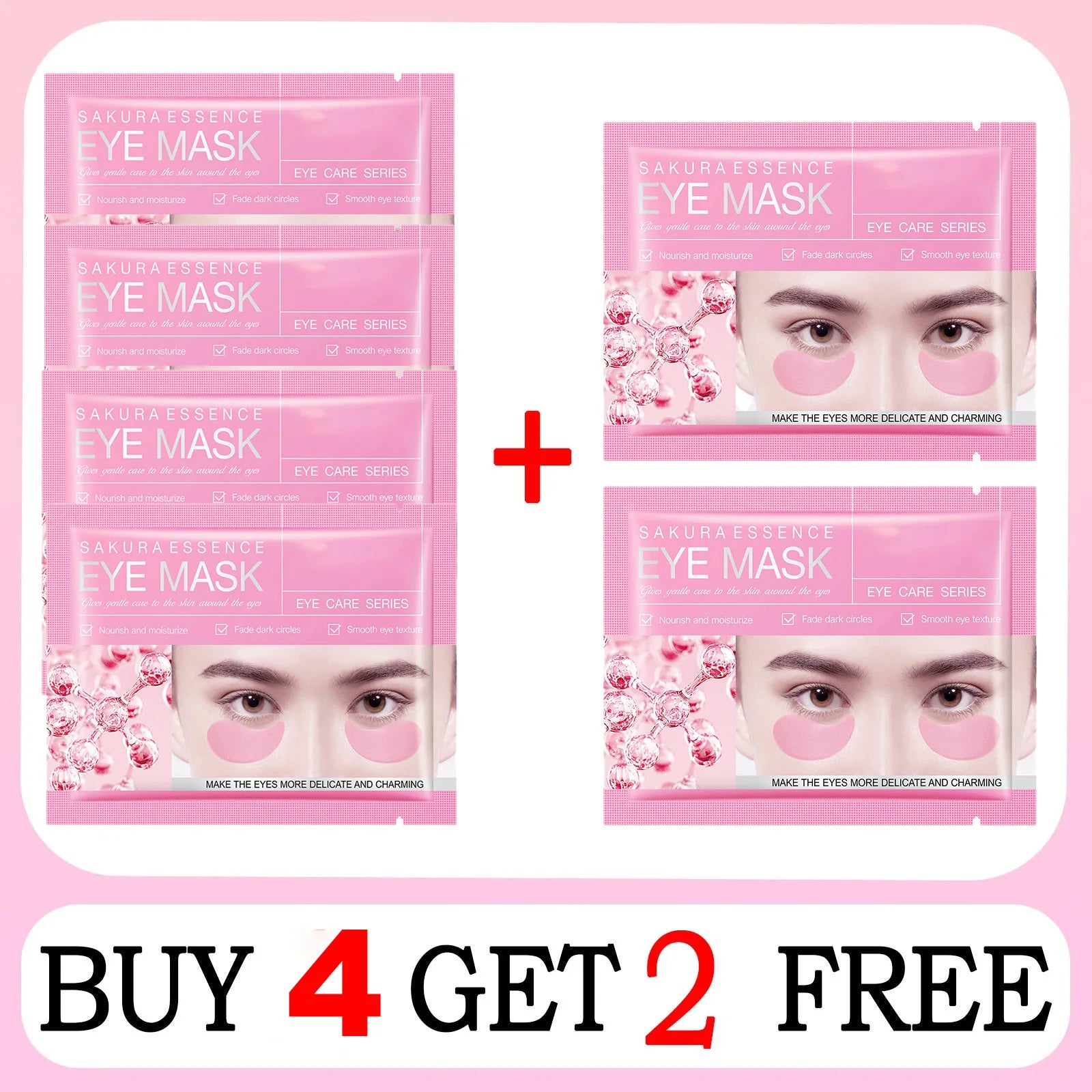 Masque Yeux Collagène Anti-Rides – Patches Hydratants Anti-Cernes Anti-Gonflement Eclat