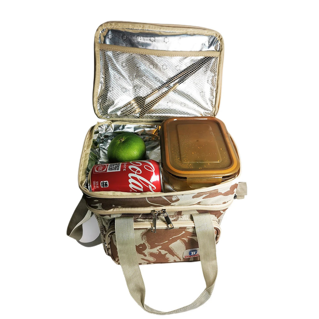 Sac Repas Isotherme – Lunch Bag Pique-Nique Camping Travail École Anti-Fuite Bandoulière