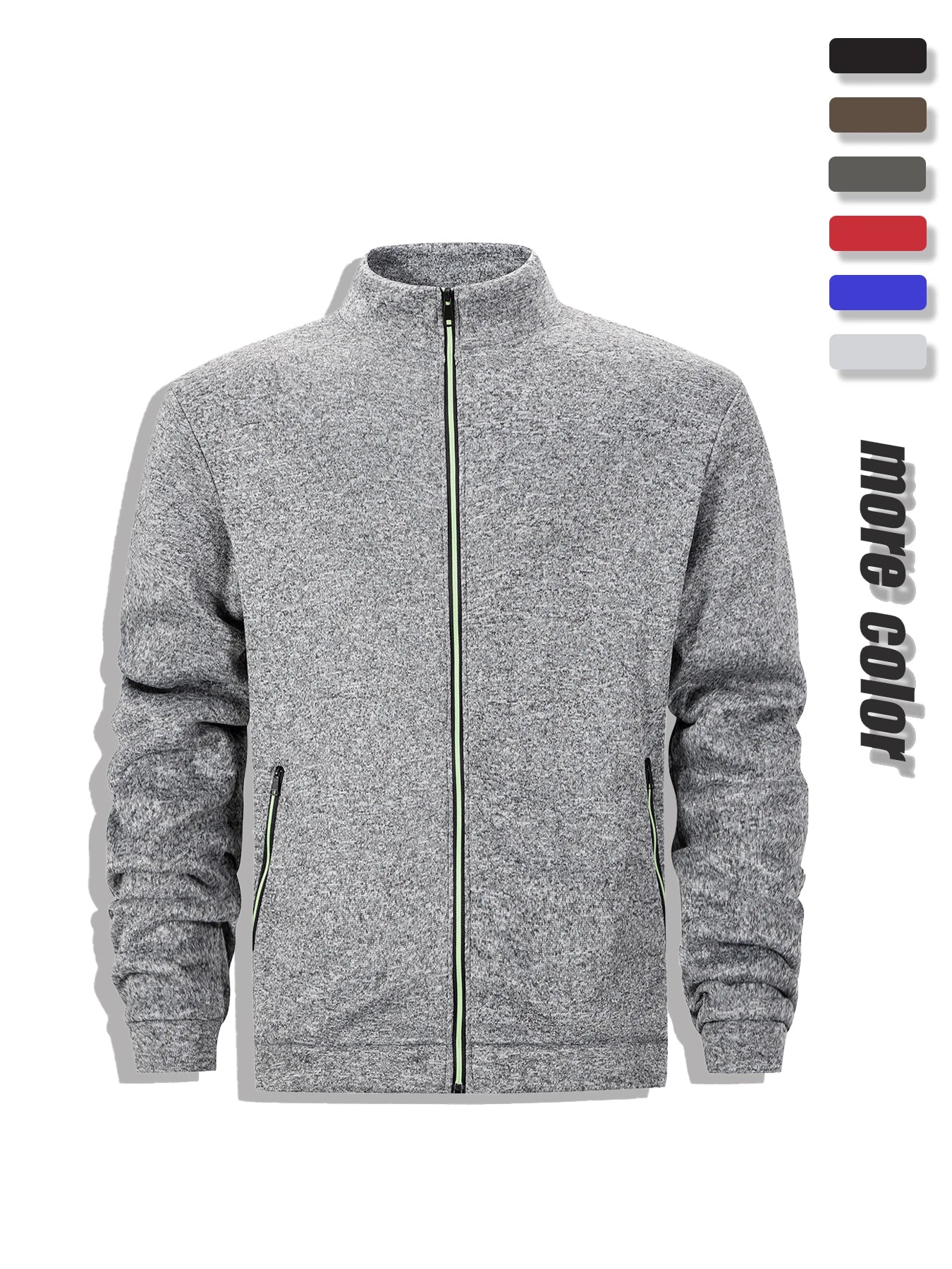 Veste Sweat Homme Zippée Intégrale Col Montant Coupe-Vent Chaud Casual Outdoor Automne Hiver Confortable Élégante Intemporelle – Veste Sweat Premium Zippée Col Montant | Mode Homme Outdoor Automne Hiver Premium