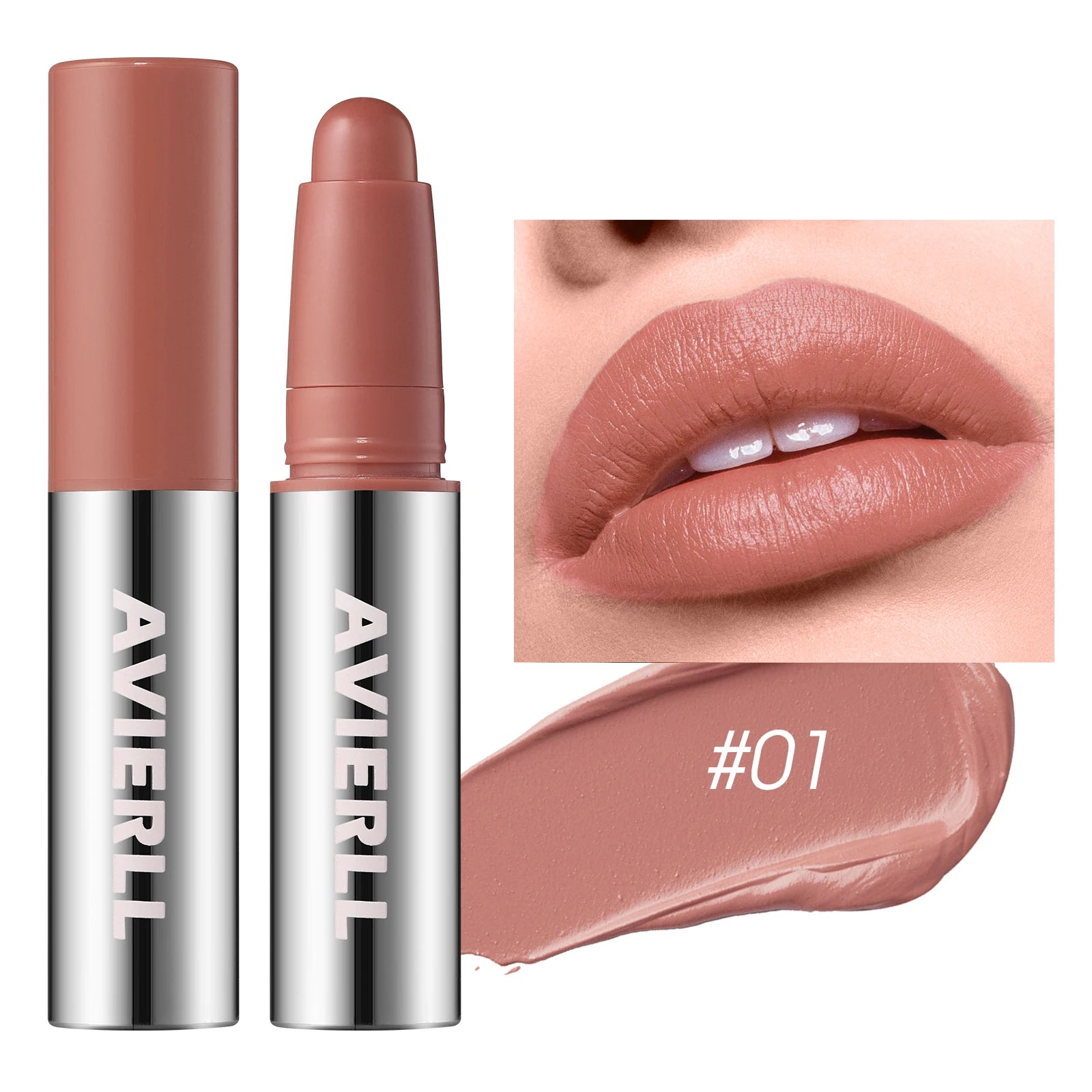 Rouge à Lèvres Mat Hydratant – Stylo Rotatif Facile à Appliquer | Waterproof Longue Tenue