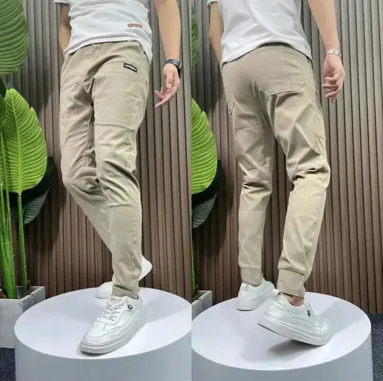Pantalon Cargo Homme Multi-Poches Stretch – Jogging Slim Casual Outdoor Travail