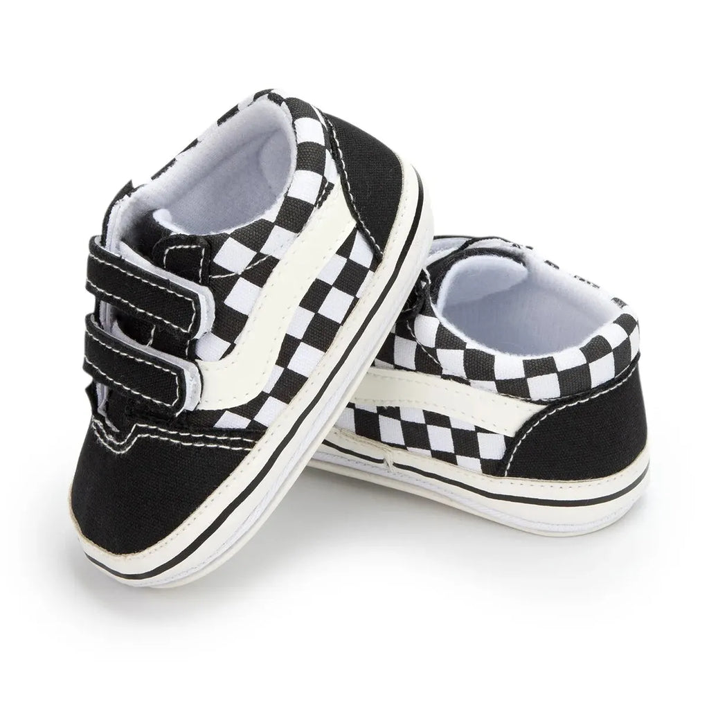Chaussures Bébé Toile Unisexe Semelle Antidérapante – Sneakers Premiers Pas Garçon Fille Casual