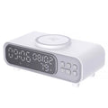 Chargeur Sans Fil 15W Horloge Alarme LED – Thermomètre Veilleuse Dock iPhone Écouteurs
