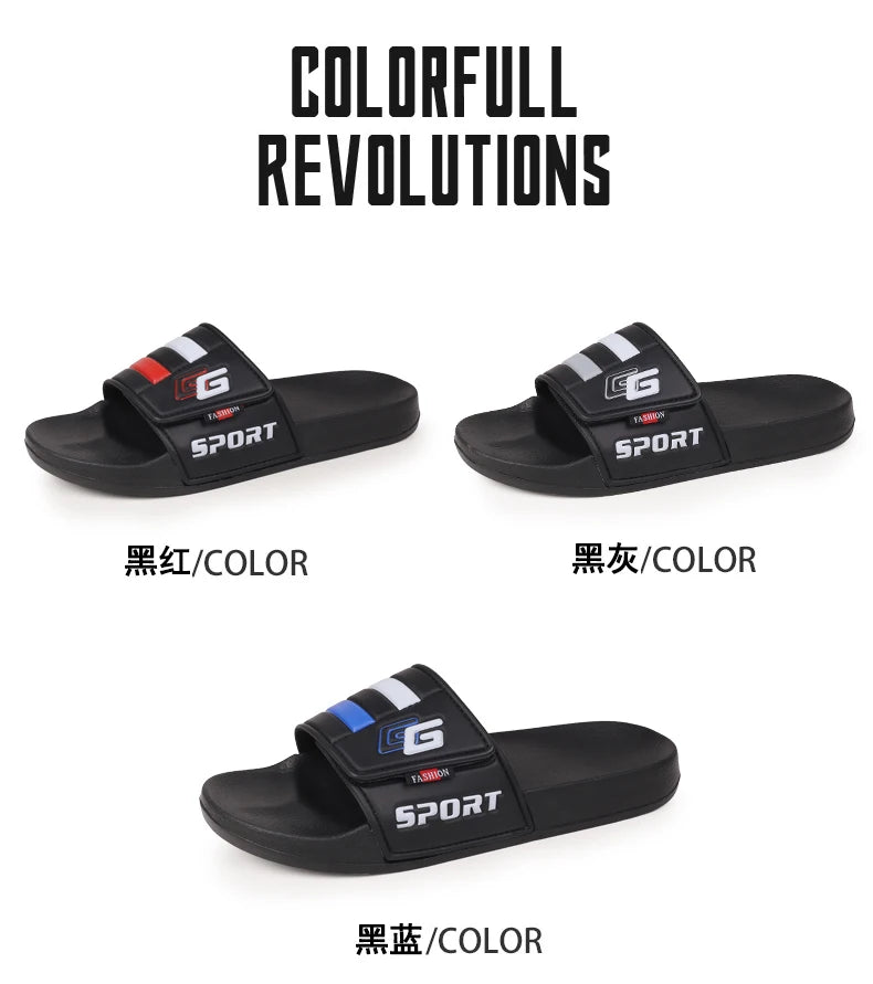 Mules Velcro Homme Légères Plage Grande Taille – Slides Soft Casual Clog Été
