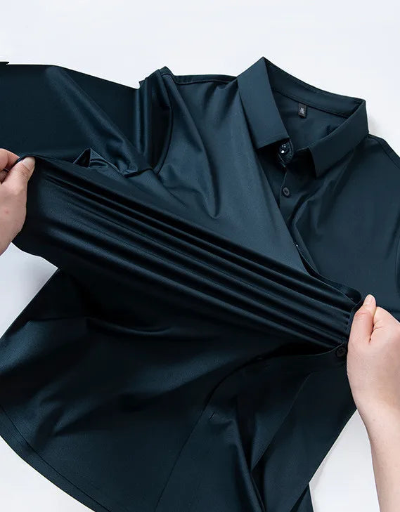 Chemise Habillée Homme Ultra-Stretch Manches Longues Anti-Froissé Douce Blanche Business Formel Élégante Confortable Intemporelle – Chemise Business Premium Ultra-Stretch Anti-Froissé Manches Longues Blanche | Mode Homme Business Formel Premium