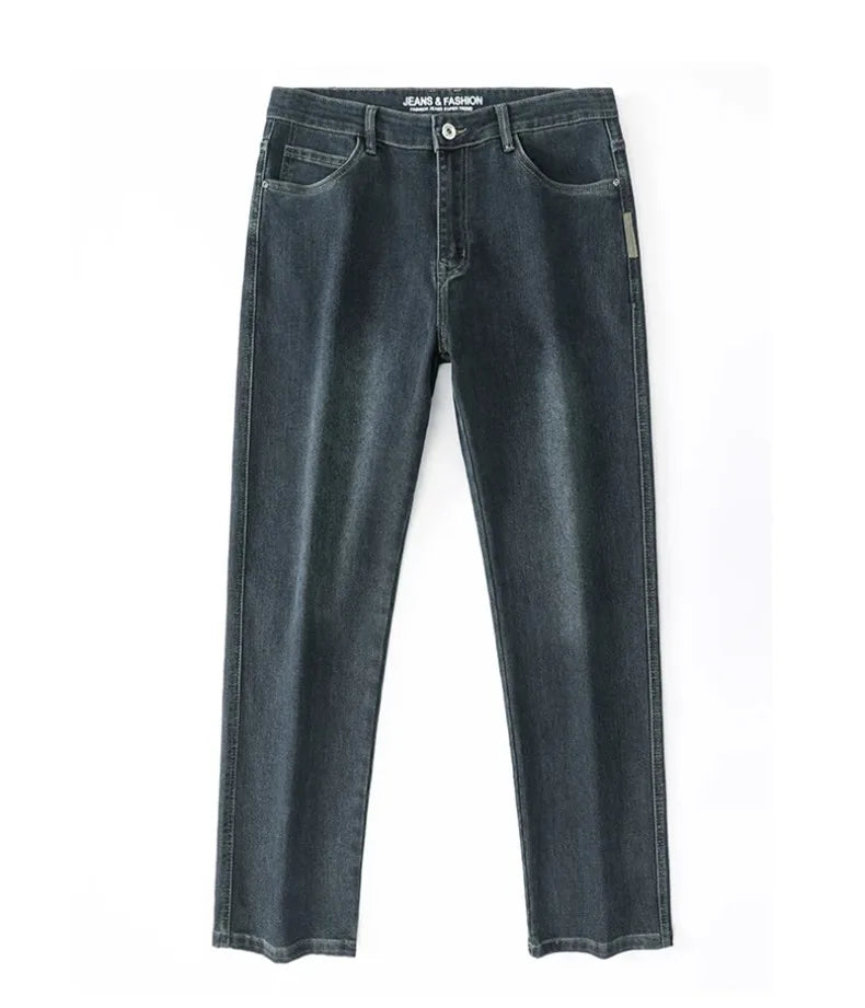 Herren Loose Straight Weites Bein Business Casual Bequem Vielseitig Frühling Herbst Elegant Zeitlos Fashion – Premium Wide Leg Business Casual Straight Jeans | Herren Denim Business Premium Mode