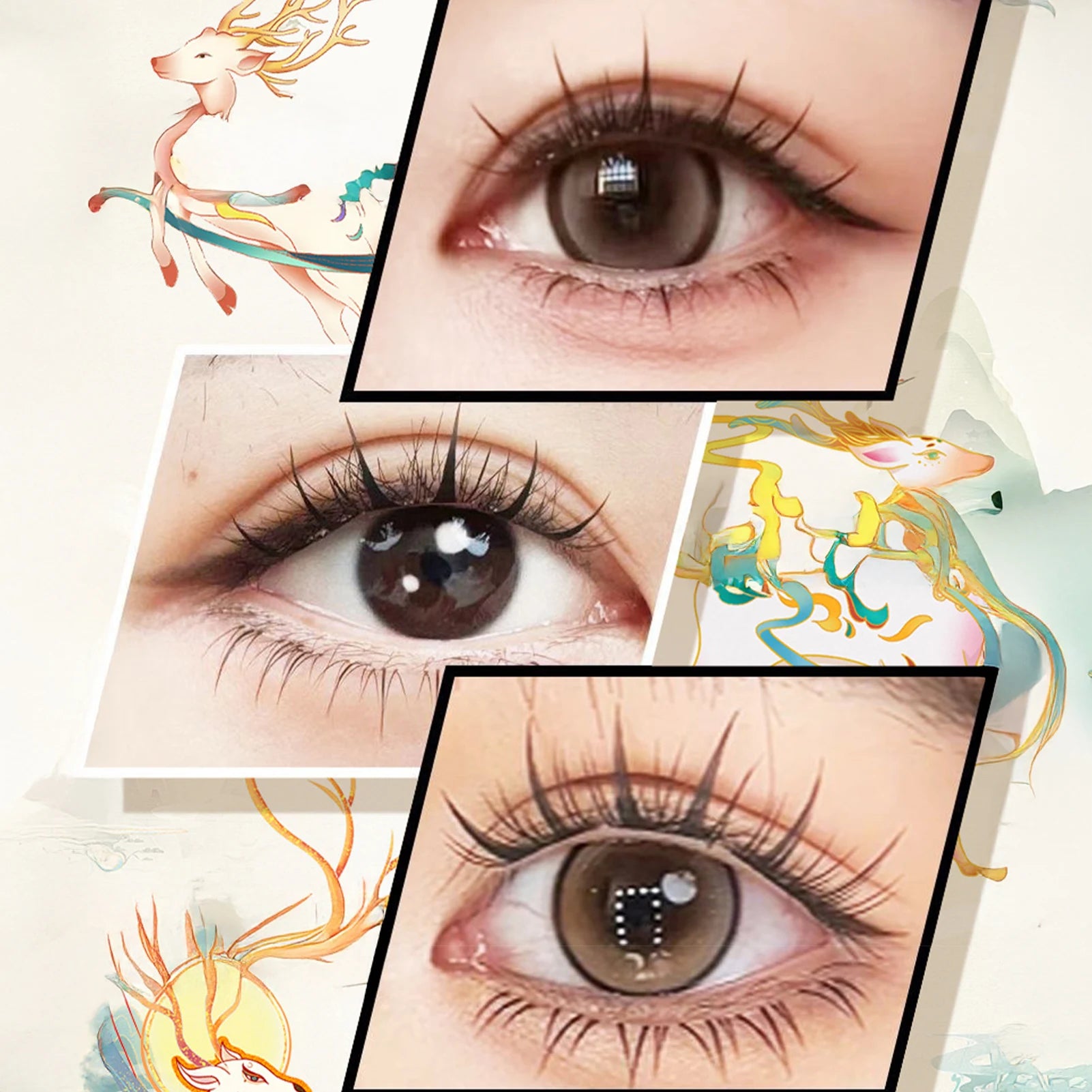 Faux Cils Cosplay Sans Colle – Clusters Effet Lifting | DIY Maquillage Naturel