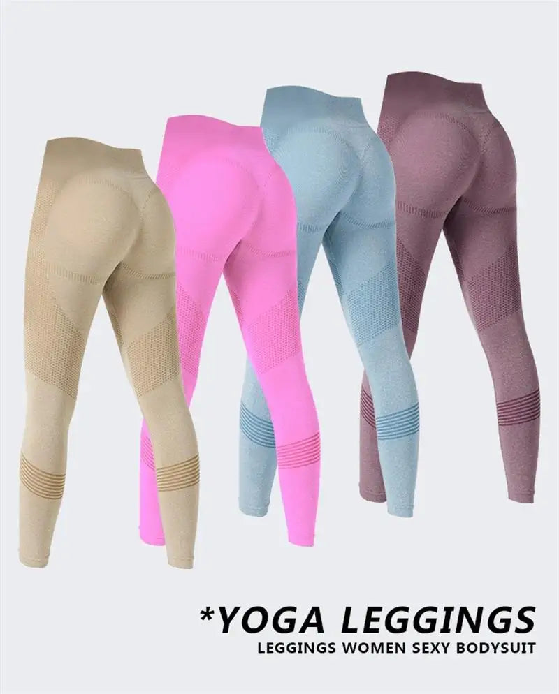 Legging Femme Taille Haute Fitness Mesh Rayé Gainant Fessier – Sport Running Élastique | Tendance