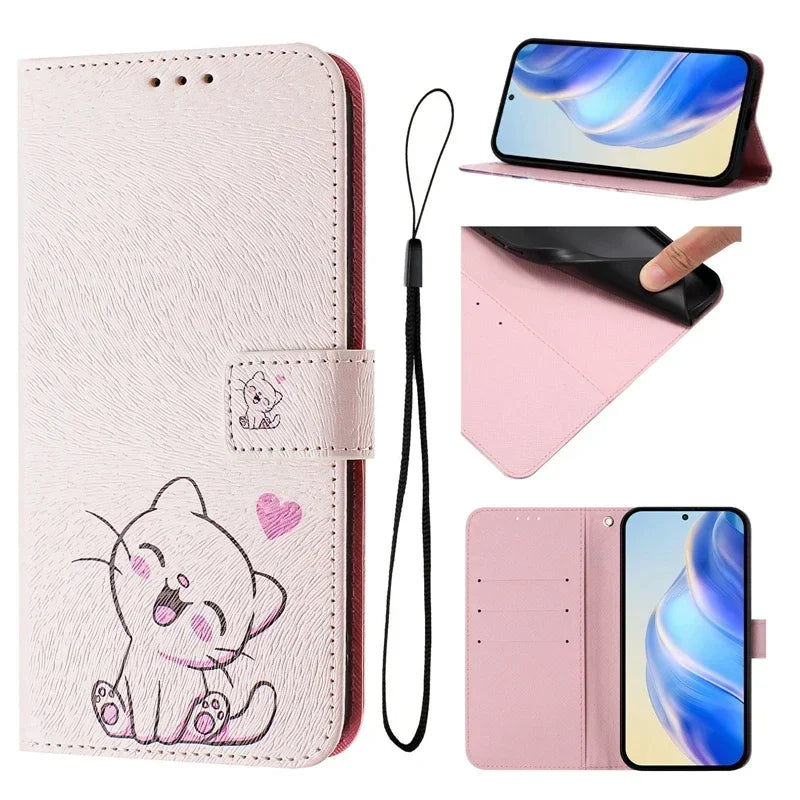 Coque Portefeuille OPPO A5 Pro 5G – Flip Case Cartoon Peint Fantaisie CPH2695