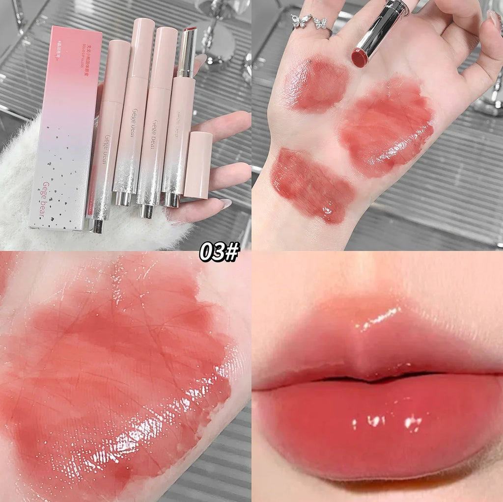 Gloss Jelly Watery Pink – Stylo Lipstick Miroir Hydratant | Maquillage Lèvres Coréen