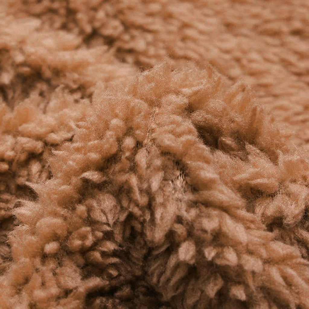 Damen Teddyfell-Mantel mit Kapuze – Warme Fleece-Jacke Unifarben | Herbst Winter Trend