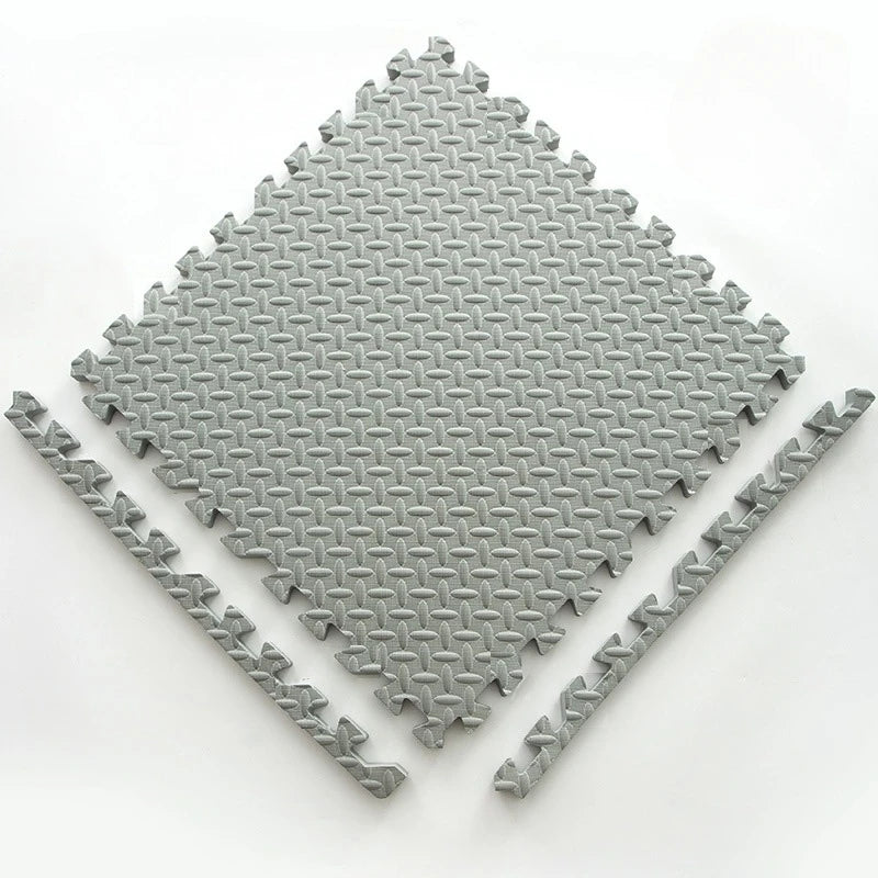 Baby-Puzzlematte aus Schaumstoff, 12-teiliges Set – ineinandergreifende Bodenfliesen für Kinder, 30x30cm, weich